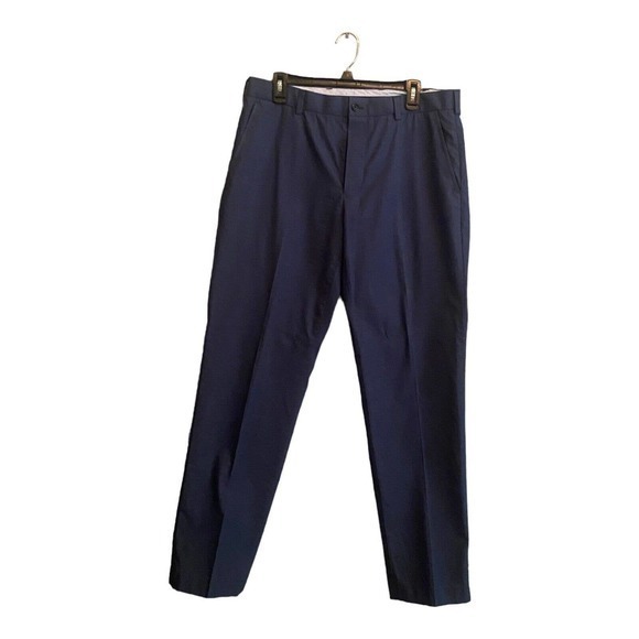 BROOKS‎ BROTHERS Clark Stretch Plaid Flat Front Advantage Chino Pants 35 x 32 - Picture 1 of 4